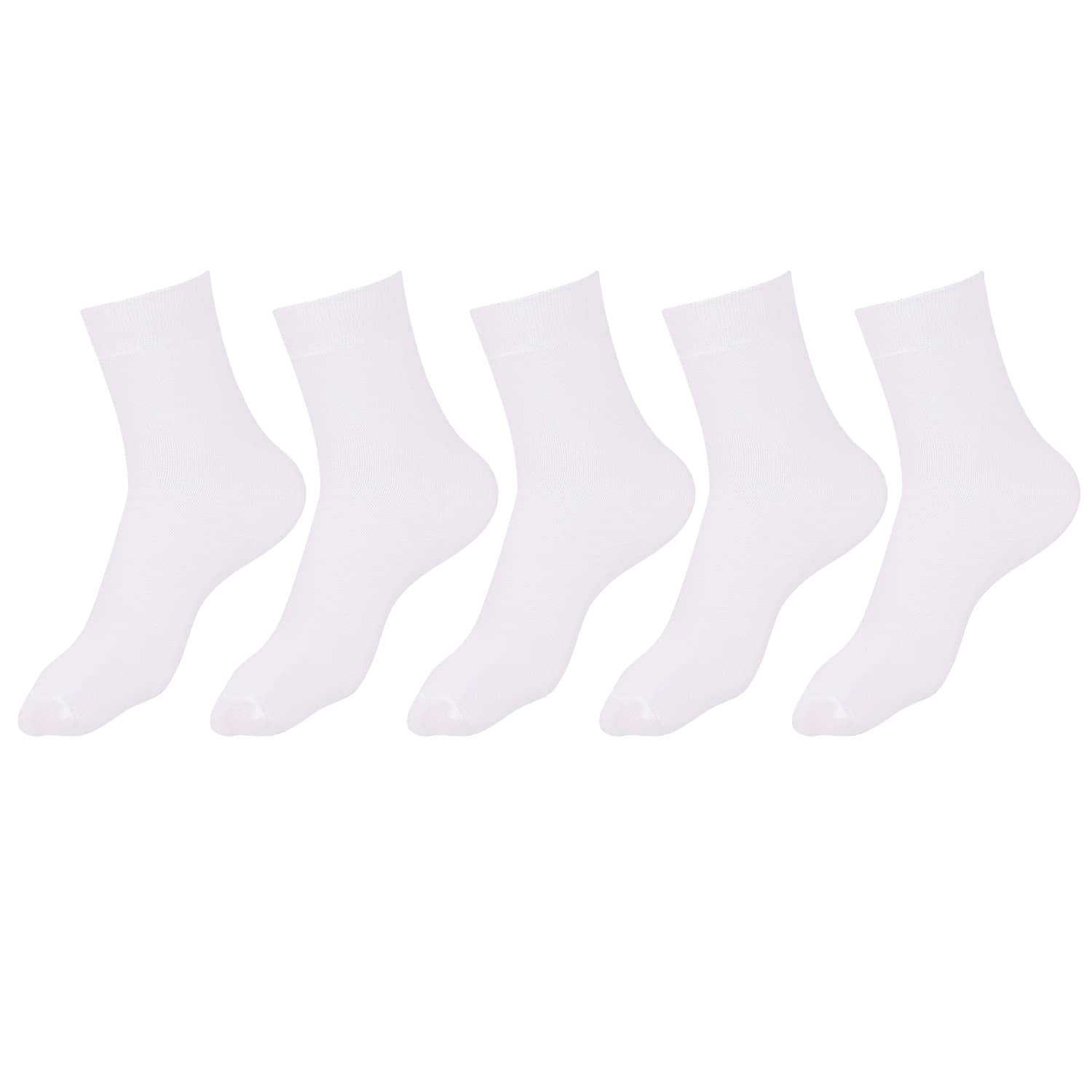 Dollar - White Cotton Boy's School Socks ( Pack of 5 ) - Socks | Buy online on ZillyBuy