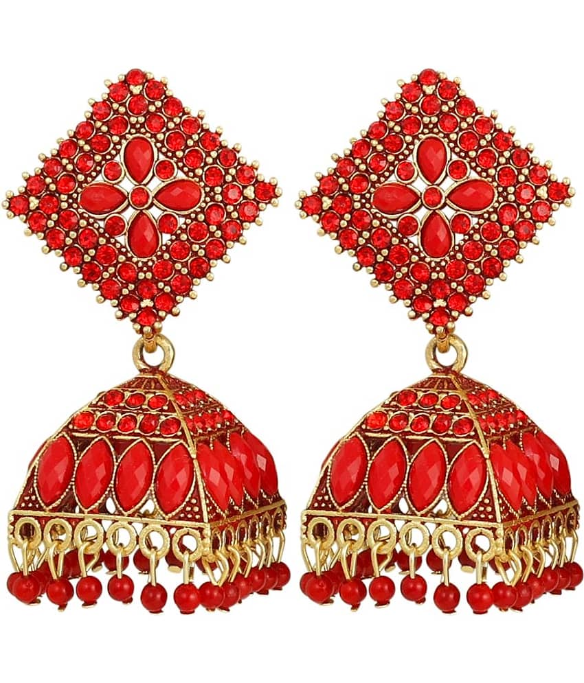 FASHION FRILL Multicolor Jhumki Earrings ( Pack of 1 ) - Earrings | Buy online on ZillyBuy