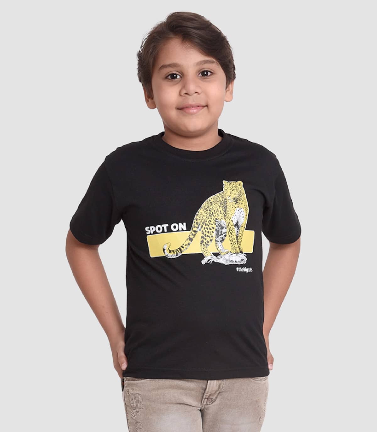Neo Garments Pack of 3 Boys Cotton T-Shirt ( Black )