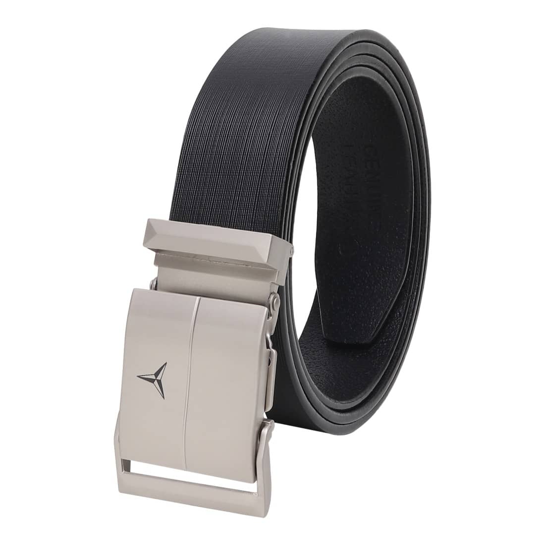 SILKSHOPPING - Black 100% Leather Men's Formal Belt ( Pack of 1 )