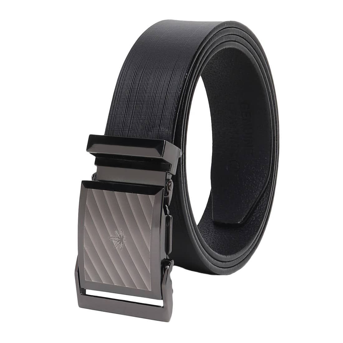 SILKSHOPPING - Black 100% Leather Men's Formal Belt ( Pack of 1 )