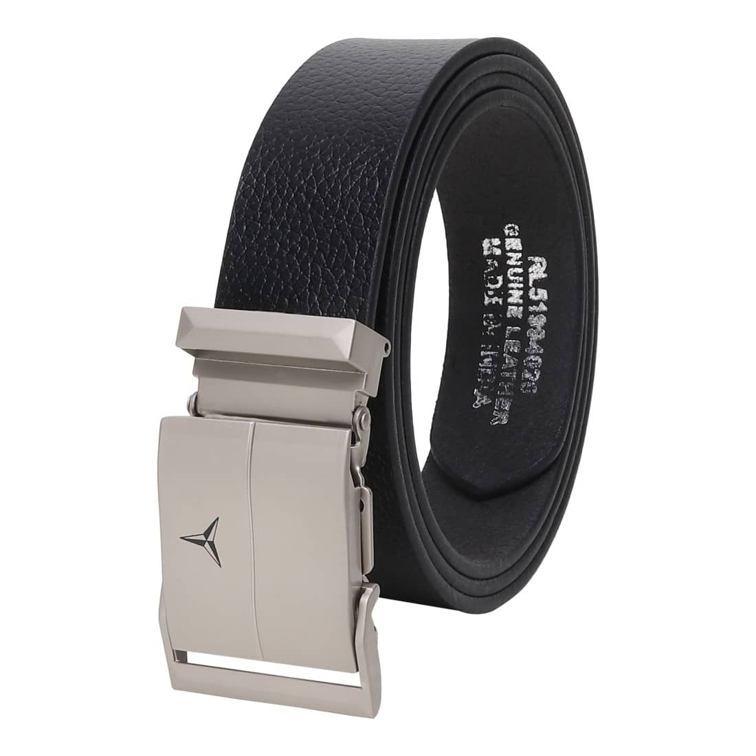 SILKSHOPPING - Black 100% Leather Men's Formal Belt ( Pack of 1 )