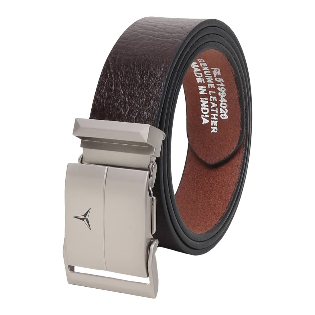 SILKSHOPPING - Brown 100% Leather Men's Formal Belt ( Pack of 1 )