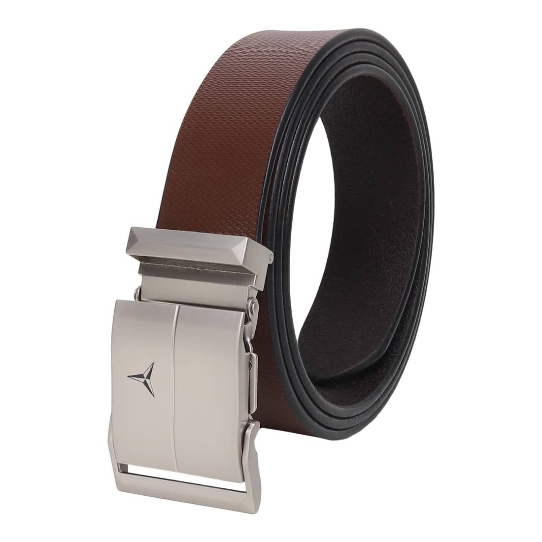 SILKSHOPPING - Brown 100% Leather Men's Formal Belt ( Pack of 1 )