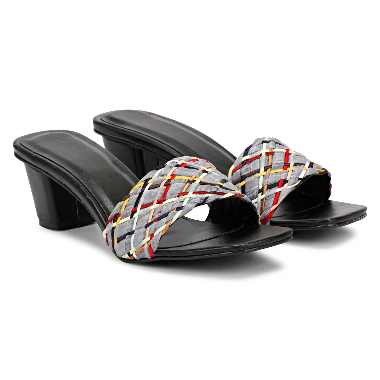     			Saheb - Gray Women's Slip On Heels