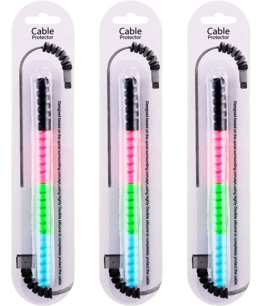 THRIFTKART - Adjustable Cable Protector for Smartphones and Tablets ( Multicolor ) THRIFTKART - Adjustable Cable Protector for Smartphones and Tablets ( Multicolor )