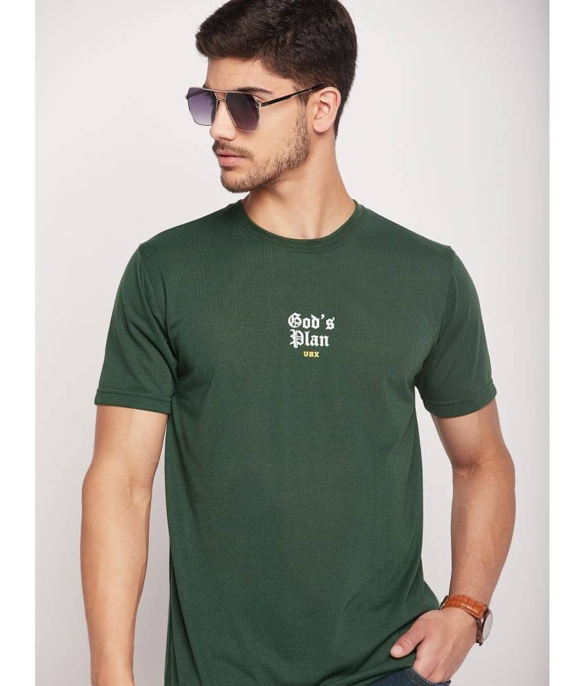 UBX Pack of 1 Cotton Blend Regular Fit Men's T-Shirt ( Olive ) UBX Pack of 1 Cotton Blend Regular Fit Men's T-Shirt ( Olive )