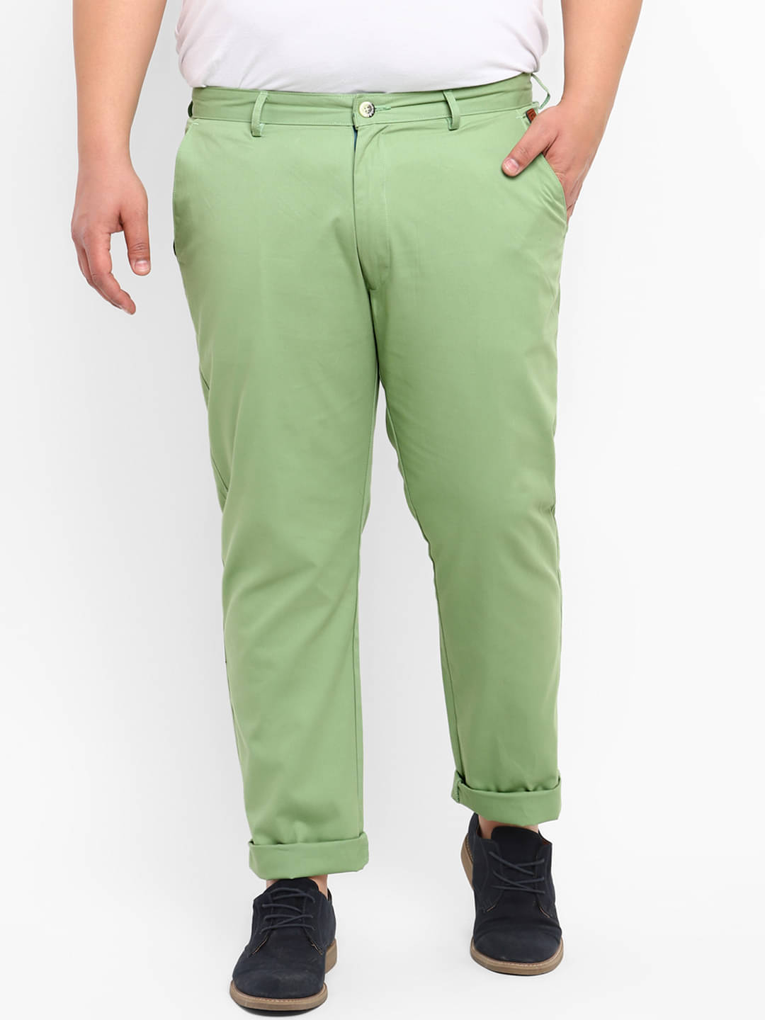     			Urbano Plus Green Regular Chinos ( Pack of 1 )