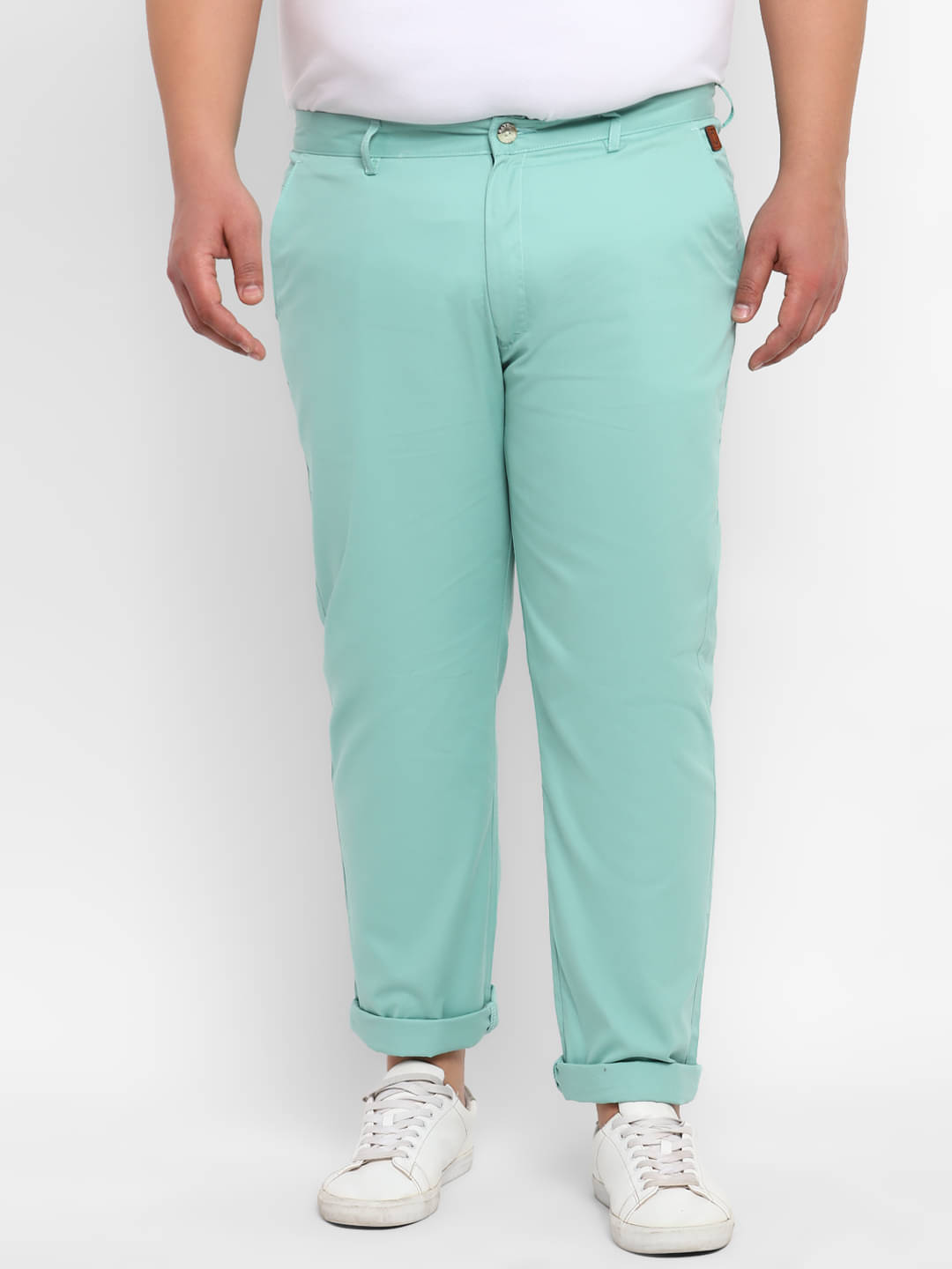     			Urbano Plus Green Regular Chinos ( Pack of 1 )