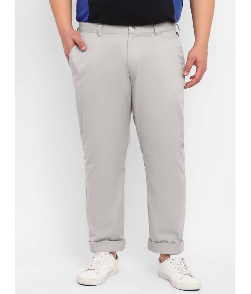     			Urbano Plus Grey Regular Chinos ( Pack of 1 )