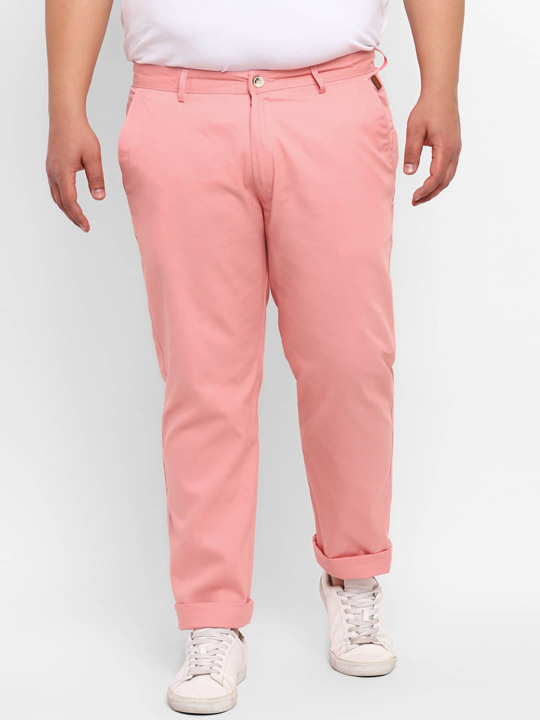     			Urbano Plus Pink Regular Chinos ( Pack of 1 )
