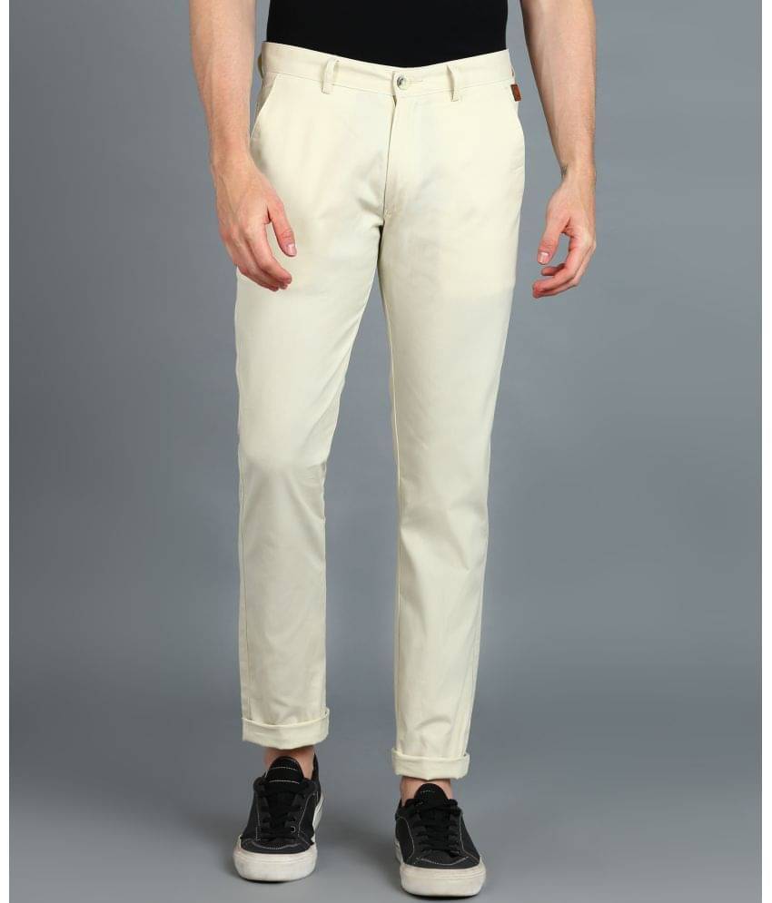     			Urbno Fashion Cream Slim Chinos ( Pack of 1 )