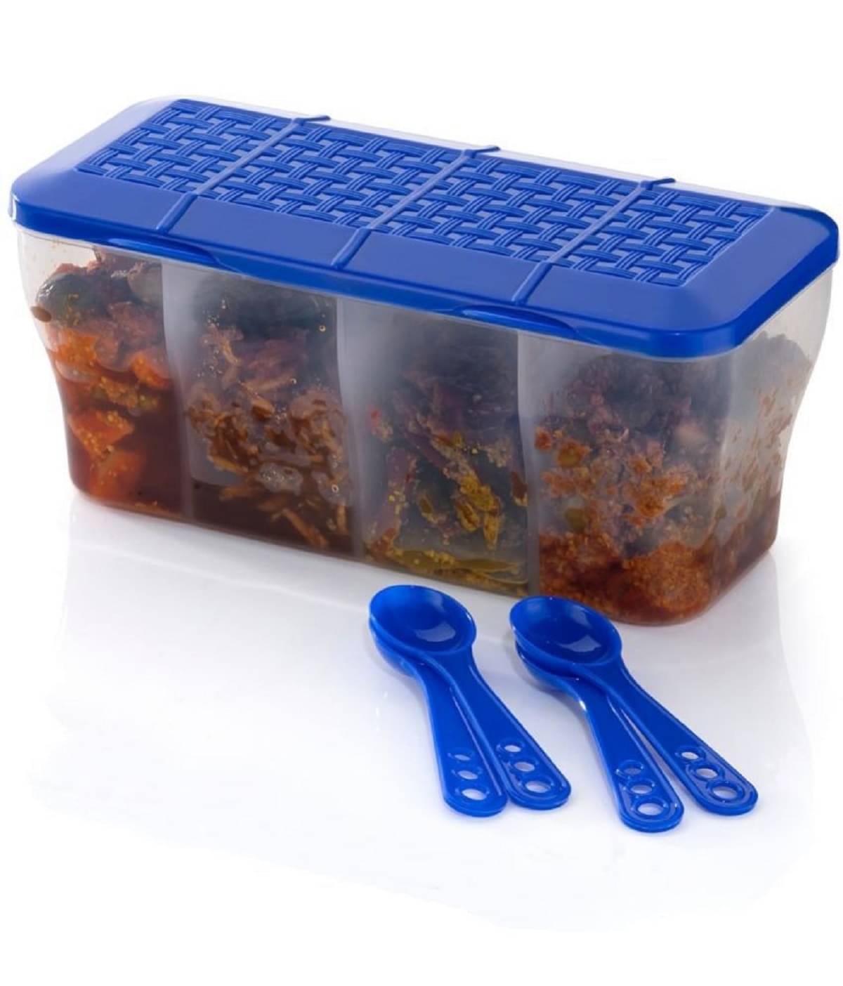 iview kitchenware - Pickle/Food/Masala PET Navy Blue Spice Container ( Set of 1 ) iview kitchenware - Pickle/Food/Masala PET Navy Blue Spice Container ( Set of 1 )