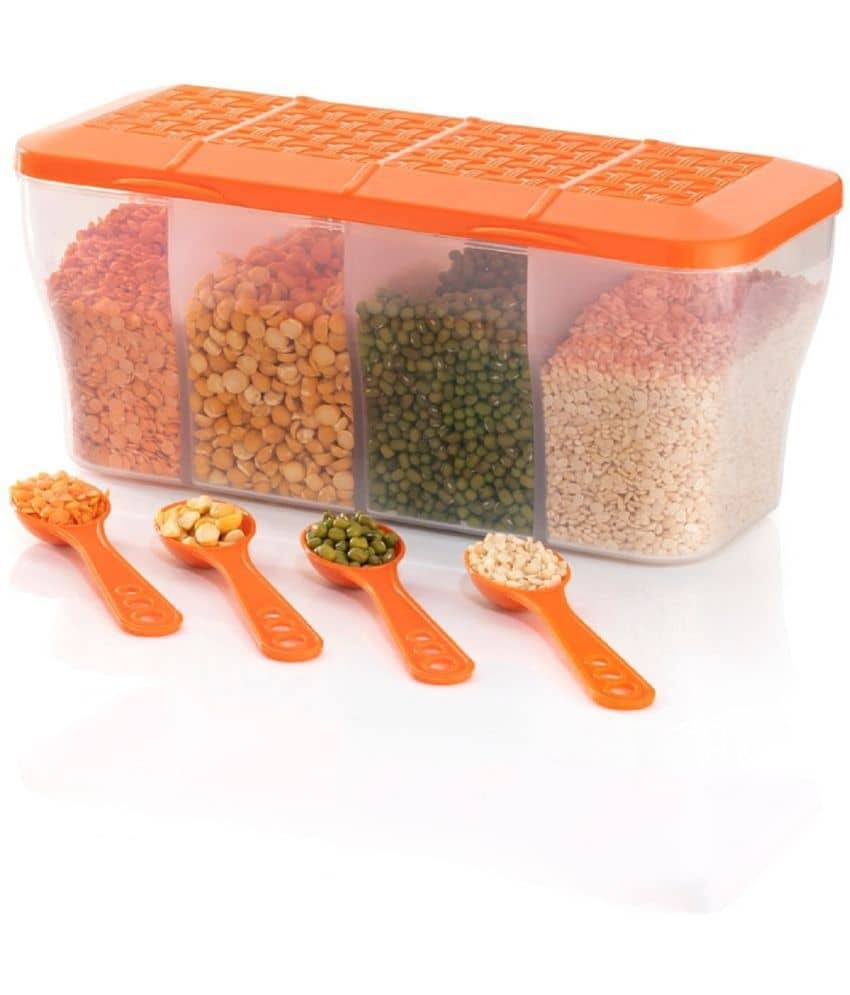 Analog kitchenware - Pickle PET Orange Pickle Container ( Set of 1 )
