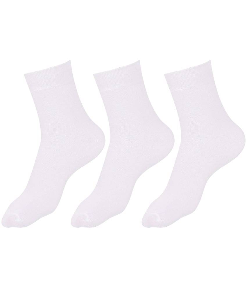     			Dollar - White Cotton Boy's School Socks ( Pack of 3 )