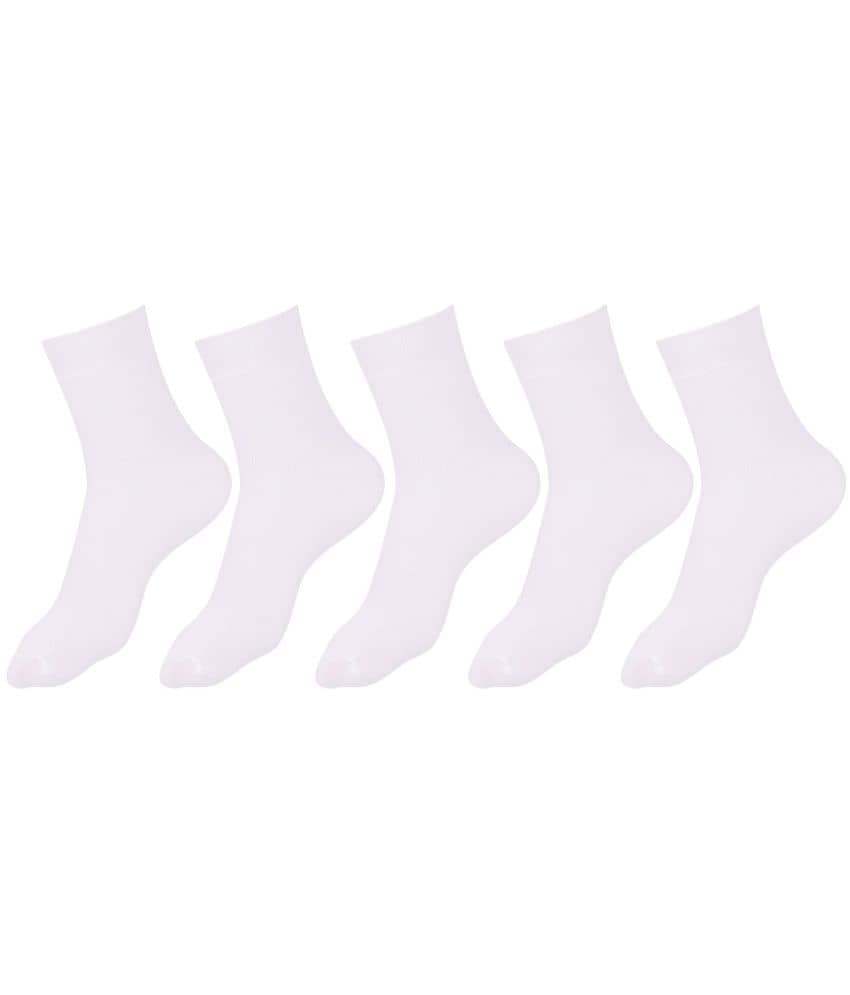Dollar - White Cotton Boy's School Socks ( Pack of 5 ) - Socks | Buy online on ZillyBuy