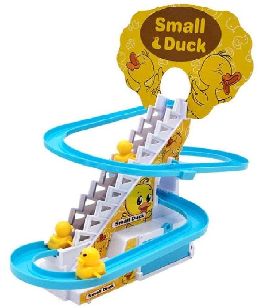     			Duck Track Slide Toys Climb Stairs Toy  | Educational Climbing Stairs Toys with Music for Children Toddler Boys Girls (3 Ducks Included)