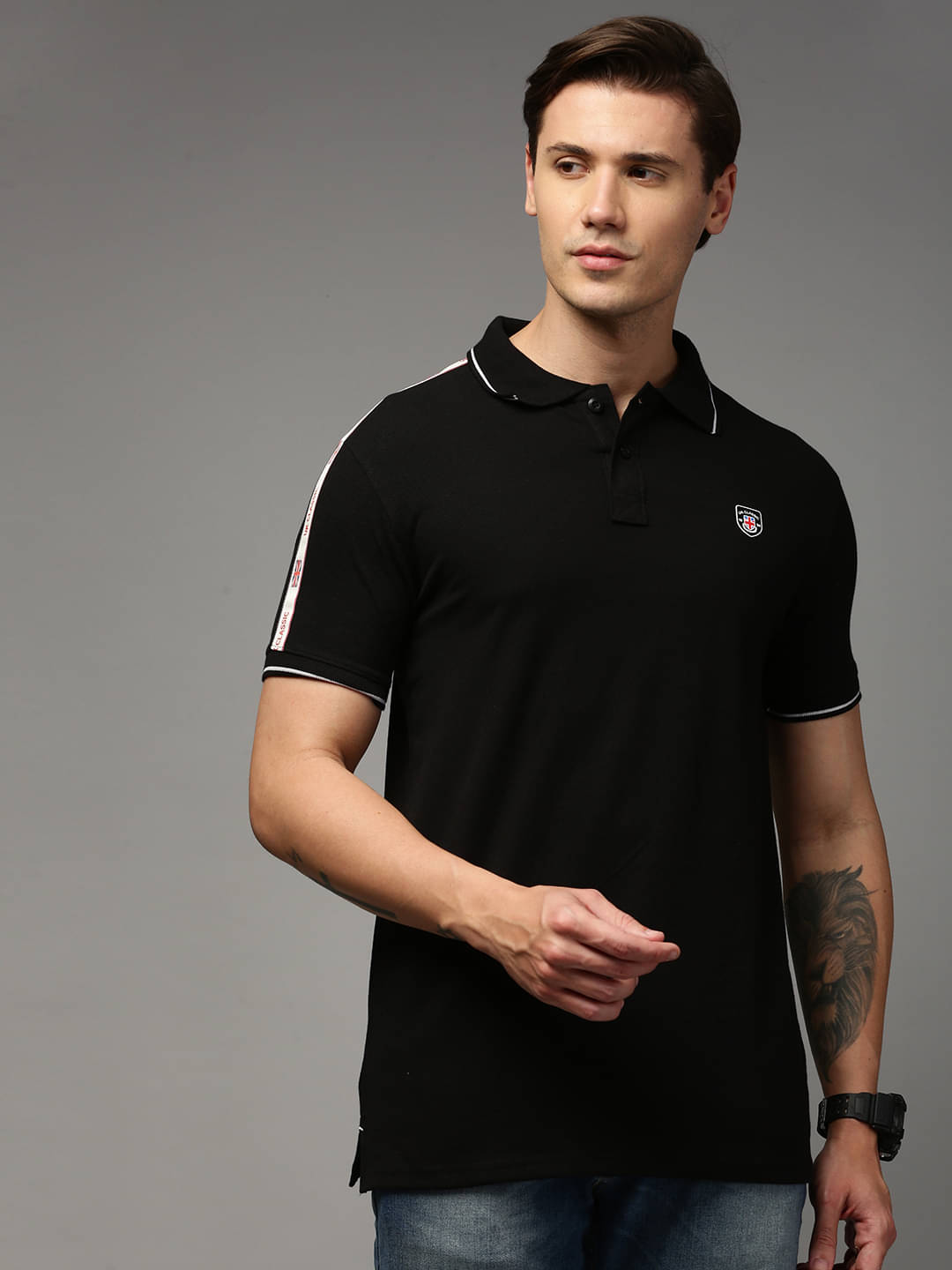     			ONN - Black Cotton Regular Fit Men's Polo T Shirt ( Pack of 1 )