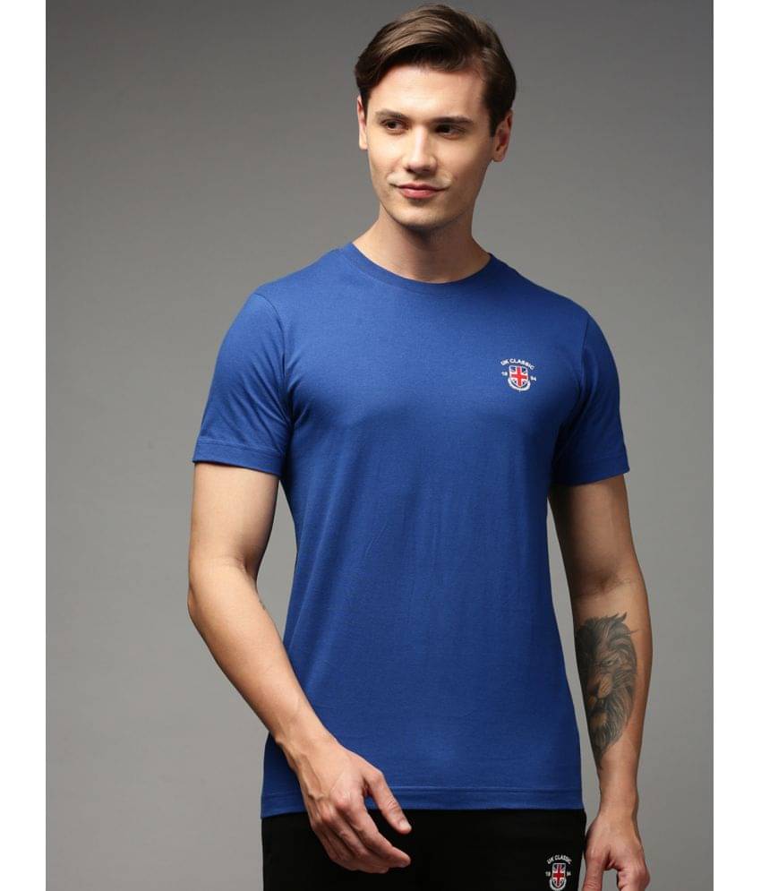     			ONN - Blue 100% Cotton Regular Fit Men's T-Shirt ( Pack of 1 )