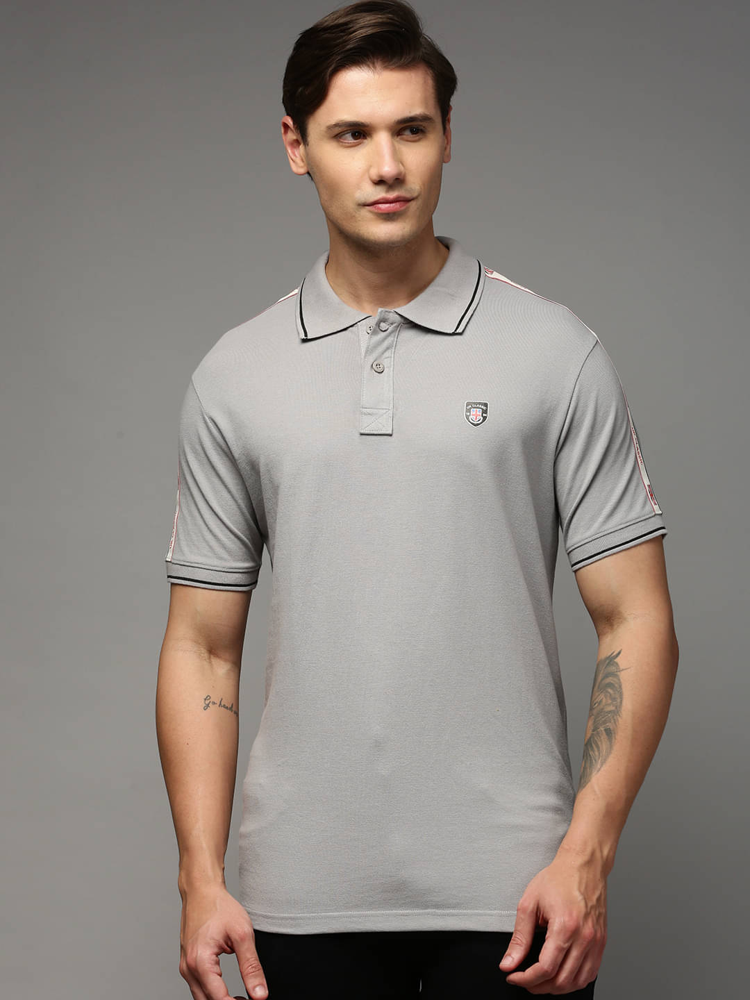 ONN - Grey Cotton Regular Fit Men's Polo T Shirt ( Pack of 1 ) ONN - Grey Cotton Regular Fit Men's Polo T Shirt ( Pack of 1 )