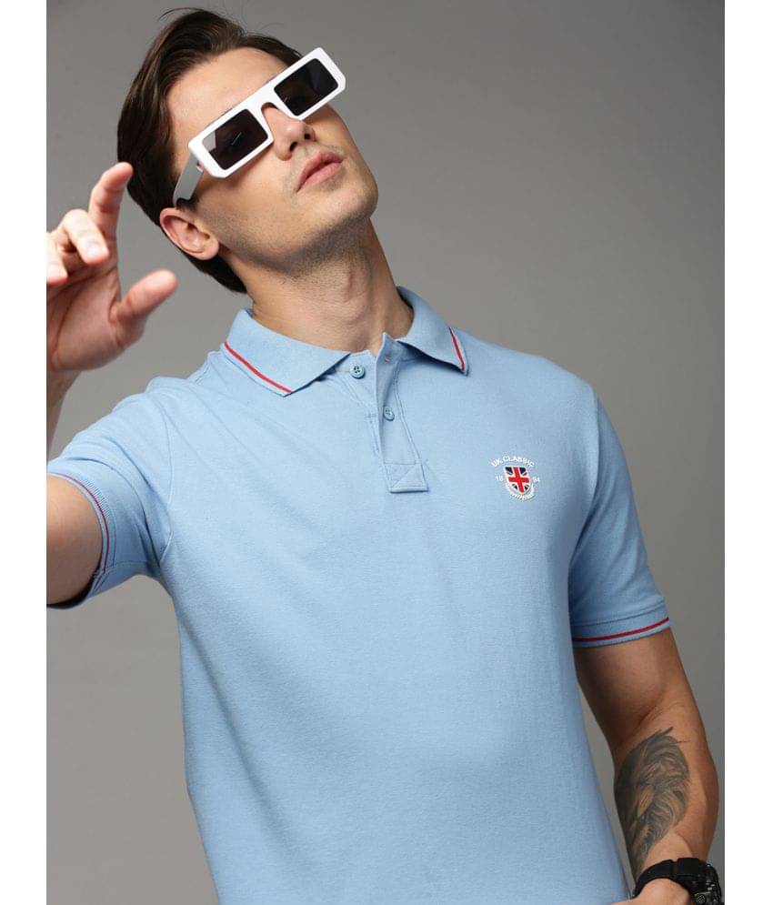     			ONN - Sky Blue Cotton Regular Fit Men's Polo T Shirt ( Pack of 1 )