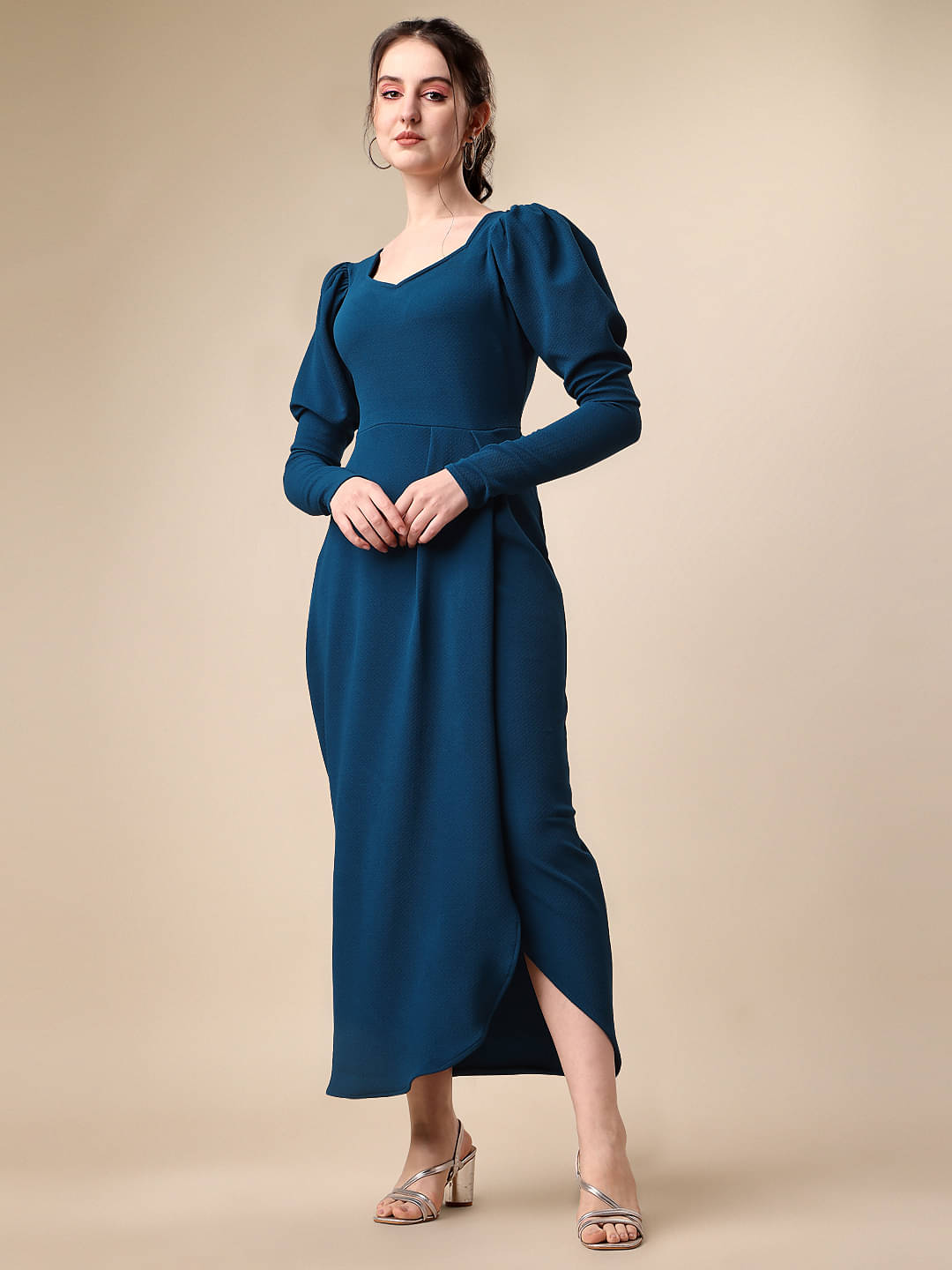     			Sheetal associates - Navy Polyester Blend Women's Bodycon Dress ( Pack of 1 )