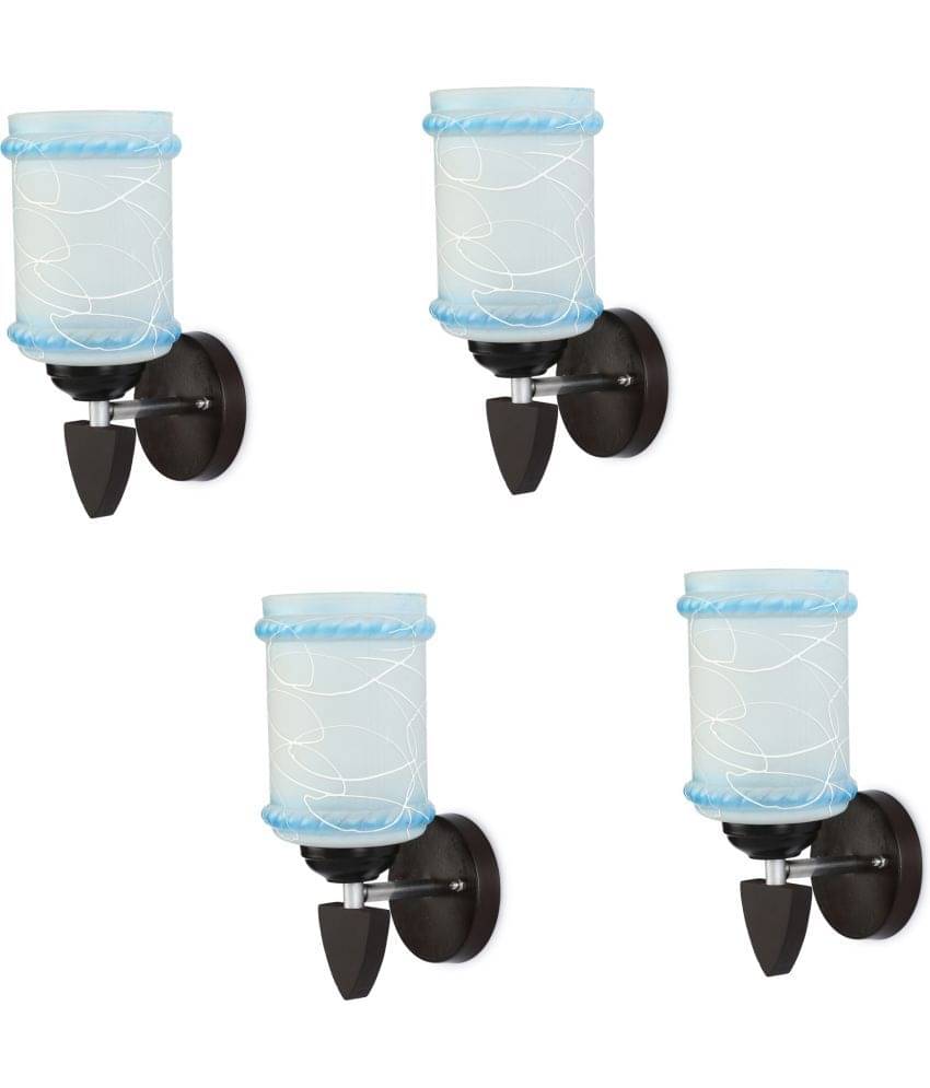     			Somil - Blue Wallchiere ( Pack of 4 )
