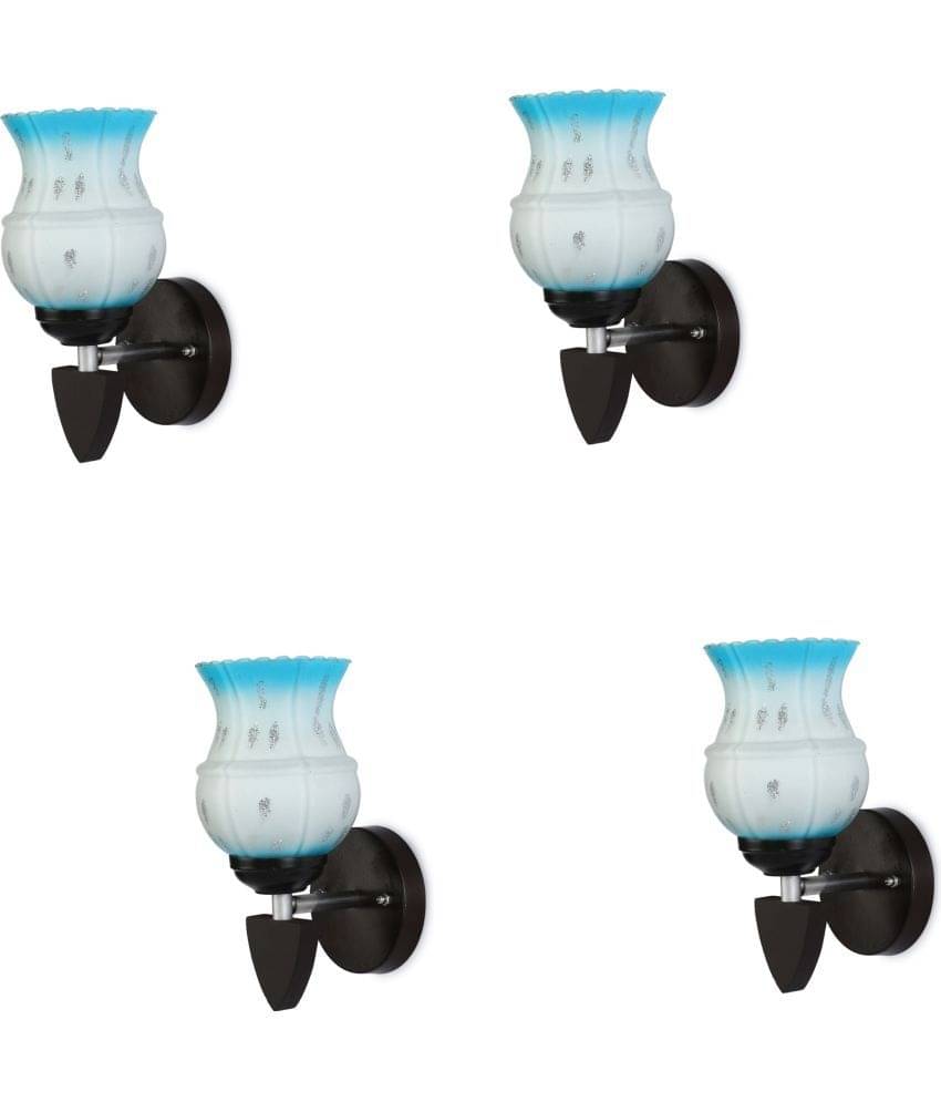     			Somil - Blue Wallchiere ( Pack of 4 )