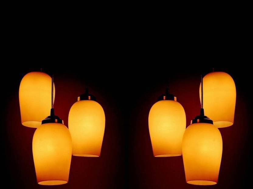 Somil Glass Ceiling Light Pendant White - Pack of 6 Somil Glass Ceiling Light Pendant White - Pack of 6