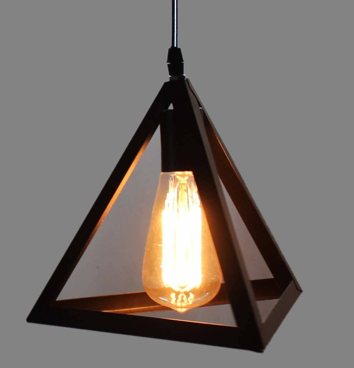 Somil Glass Ceiling Light Pendant Black - Pack of 1