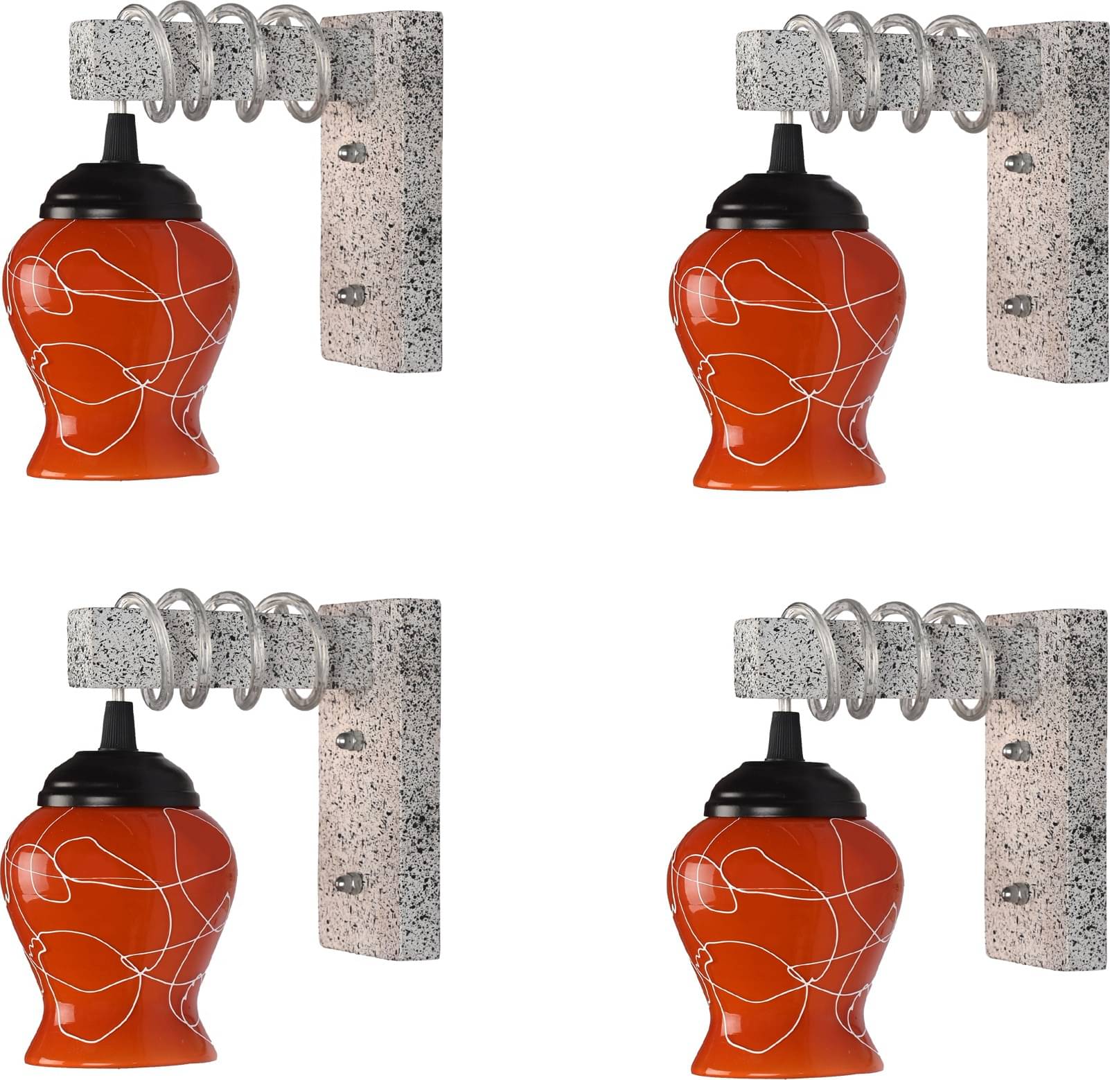     			Somil - Red Wallchiere ( Pack of 4 )