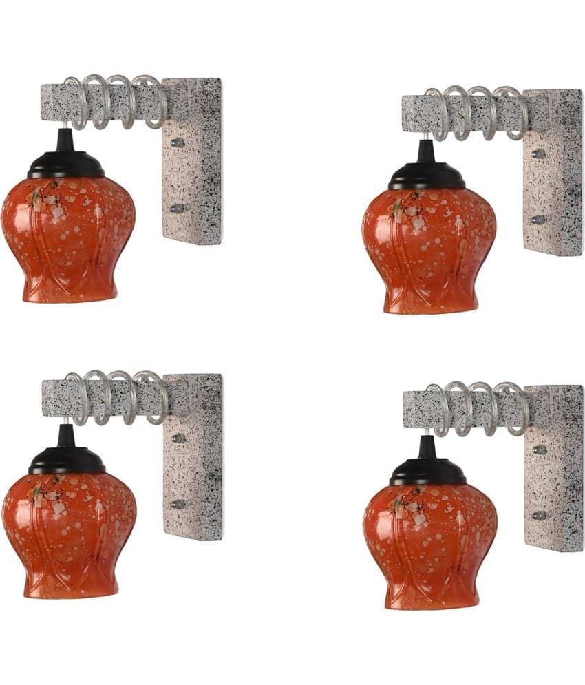     			Somil - Red Wallchiere ( Pack of 4 )