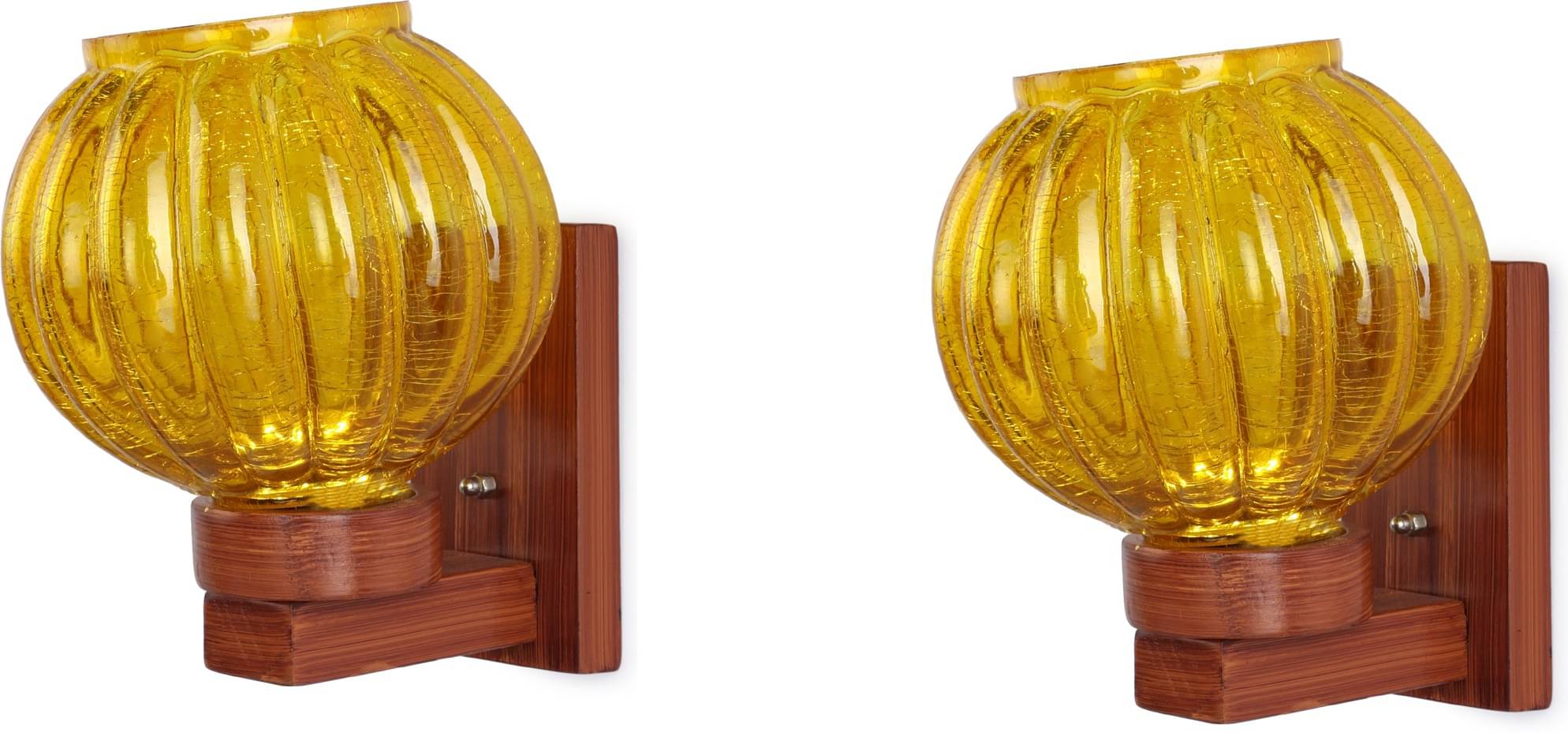 Somil - Yellow Wallchiere ( Pack of 2 ) Somil - Yellow Wallchiere ( Pack of 2 )