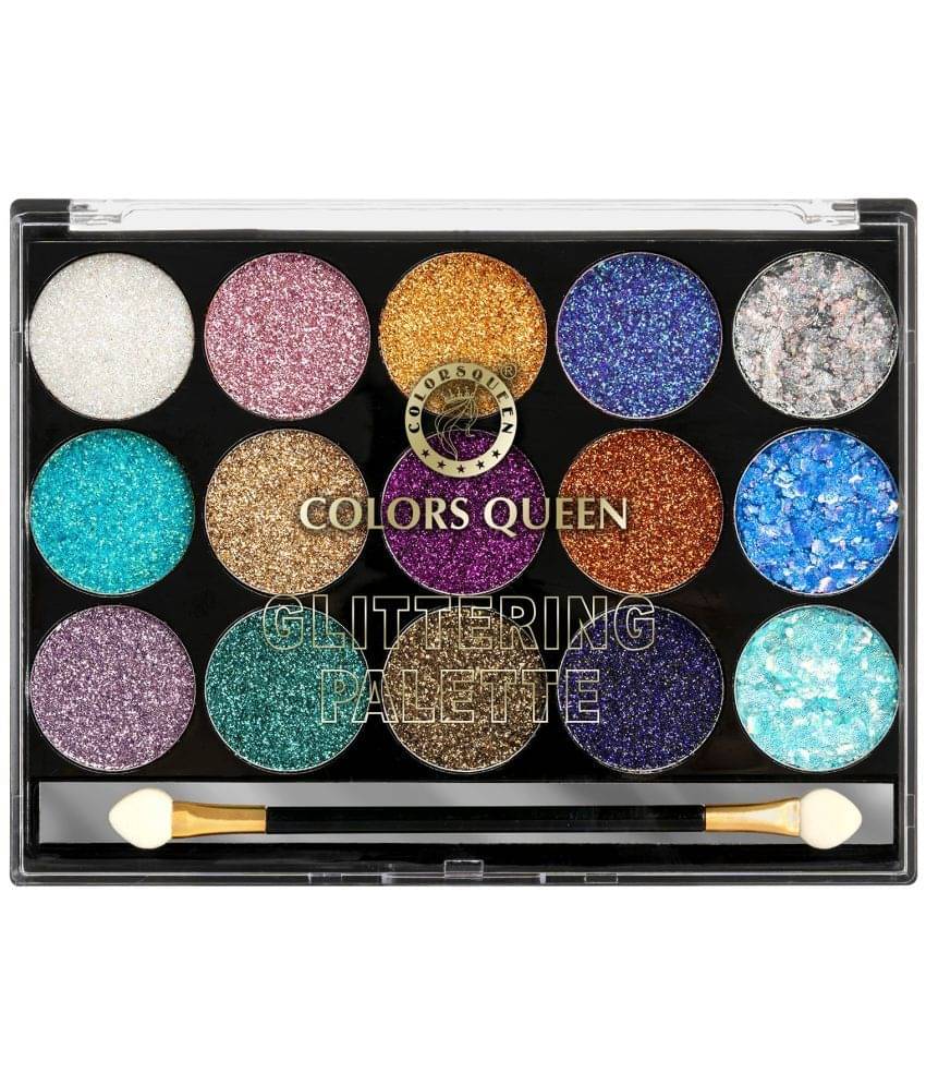 Colors Queen Glittering Eyeshadow Palette (Shade - 02) Colors Queen Glittering Eyeshadow Palette (Shade - 02)