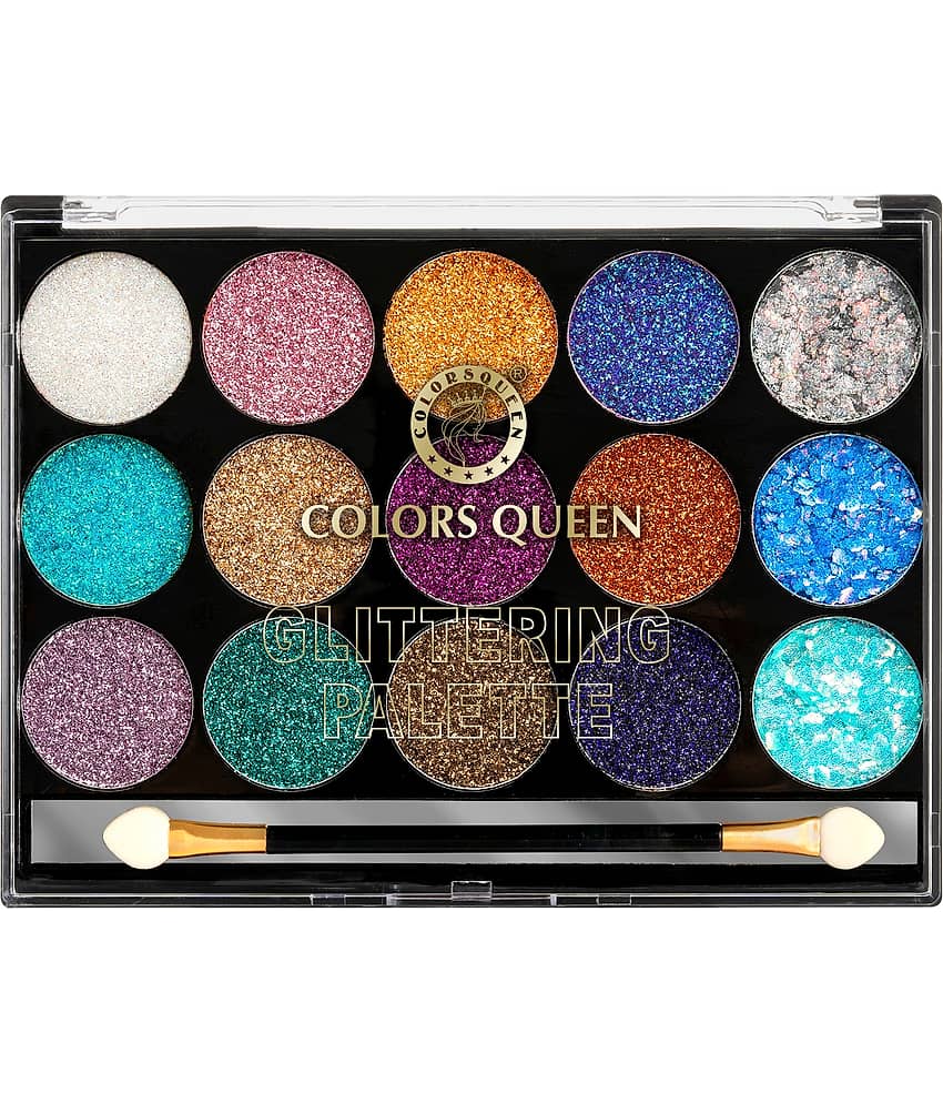Colors Queen Glittering Eye Shadowe Palette Multicolor (Pack of 1) - Makeup - Eyes | Buy online on ZillyBuy