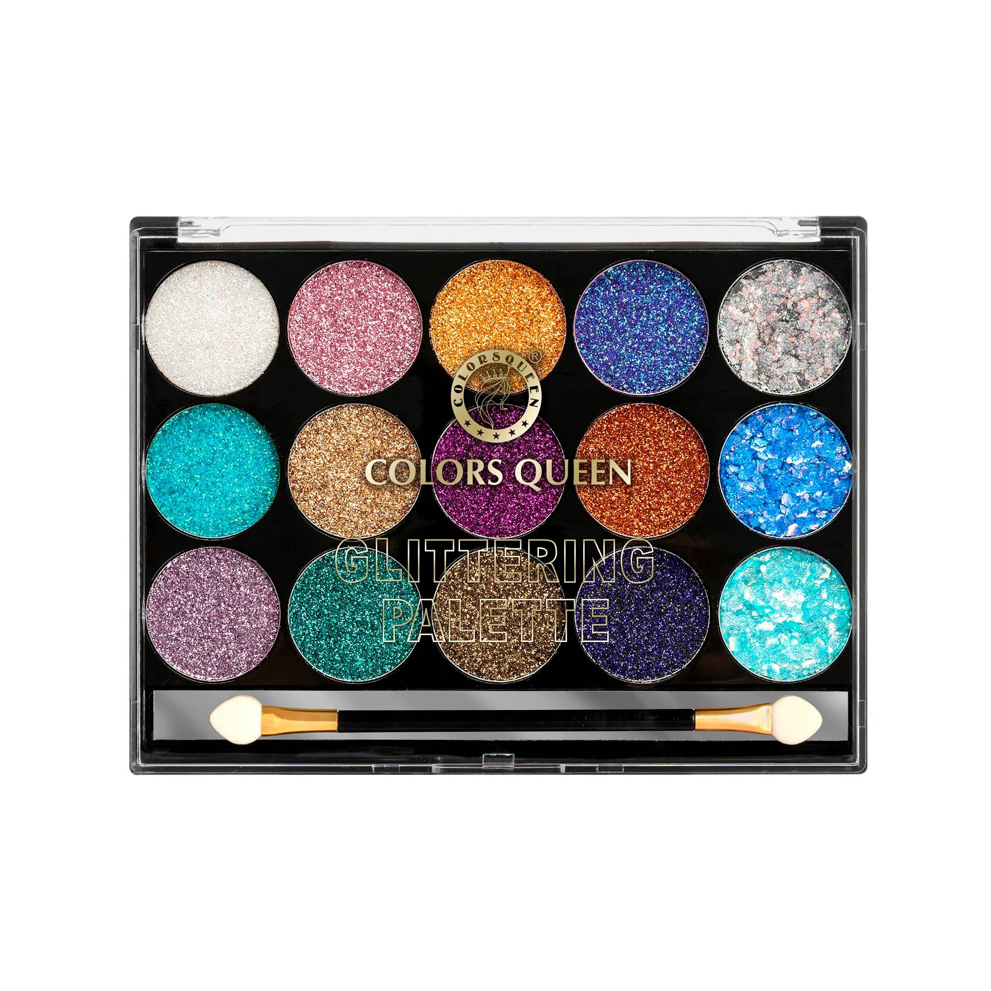 Colors Queen Glittering Eyeshadow Palette (Shade - 01)     			Colors Queen Glittering Eyeshadow Palette (Shade - 01)