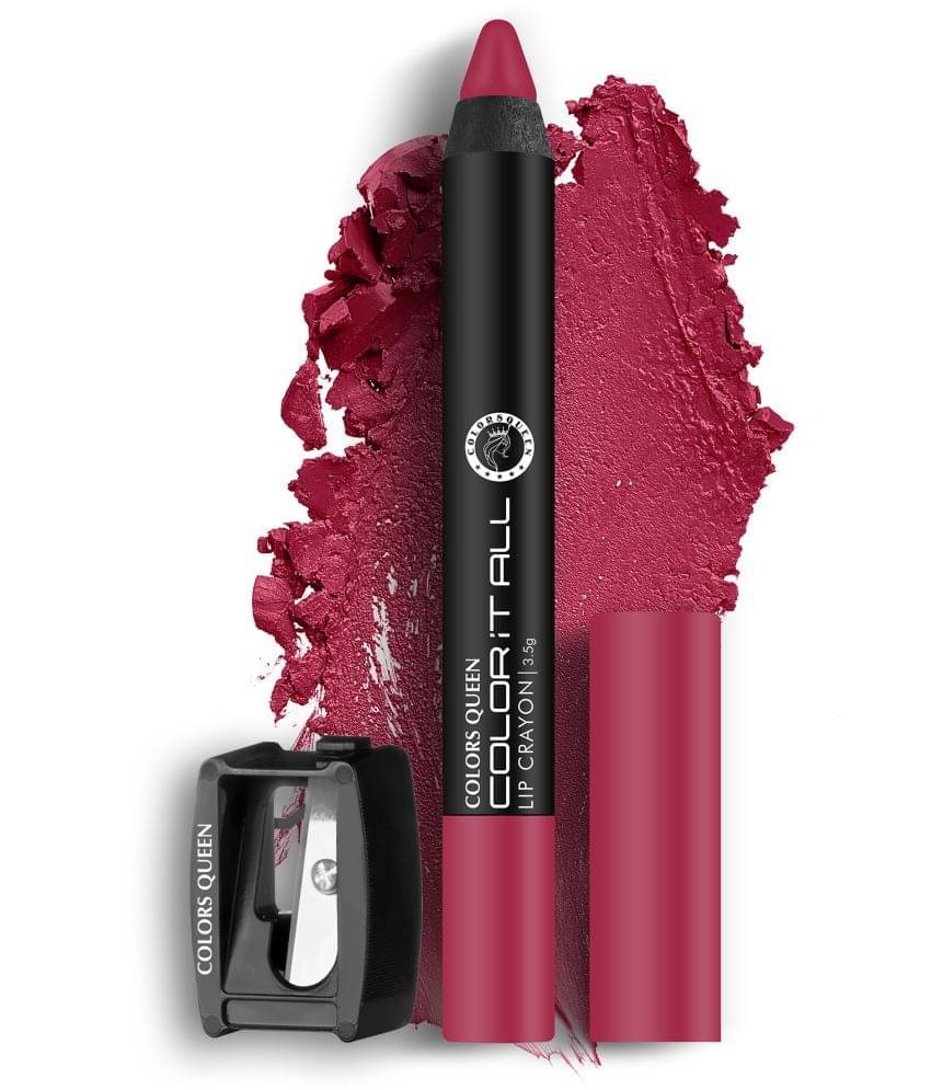     			Colors Queen Color It All Non Transfer Matte Lip Crayon 3.5g, Rich High (Shade - 12)