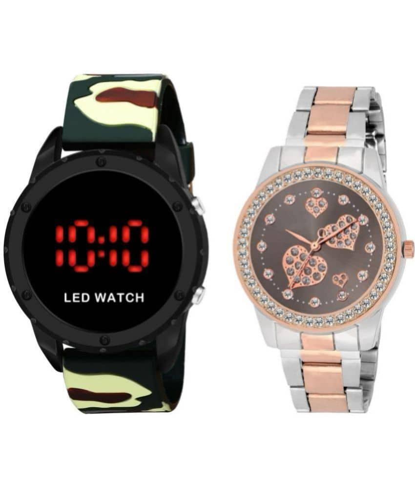 DECLASSE - Black PU Digital Couple's Watch