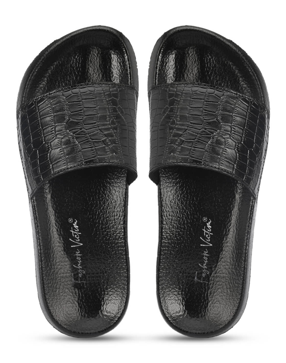 Fashion Victim - Black Men's Slide Flip Flop