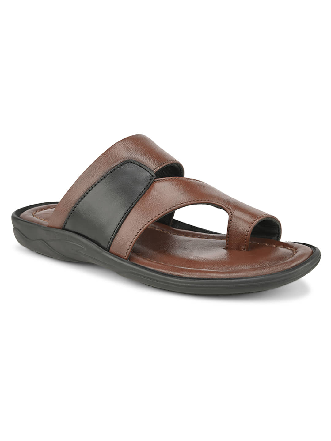 Fashion Victim - Brown Men's Leather Slipper