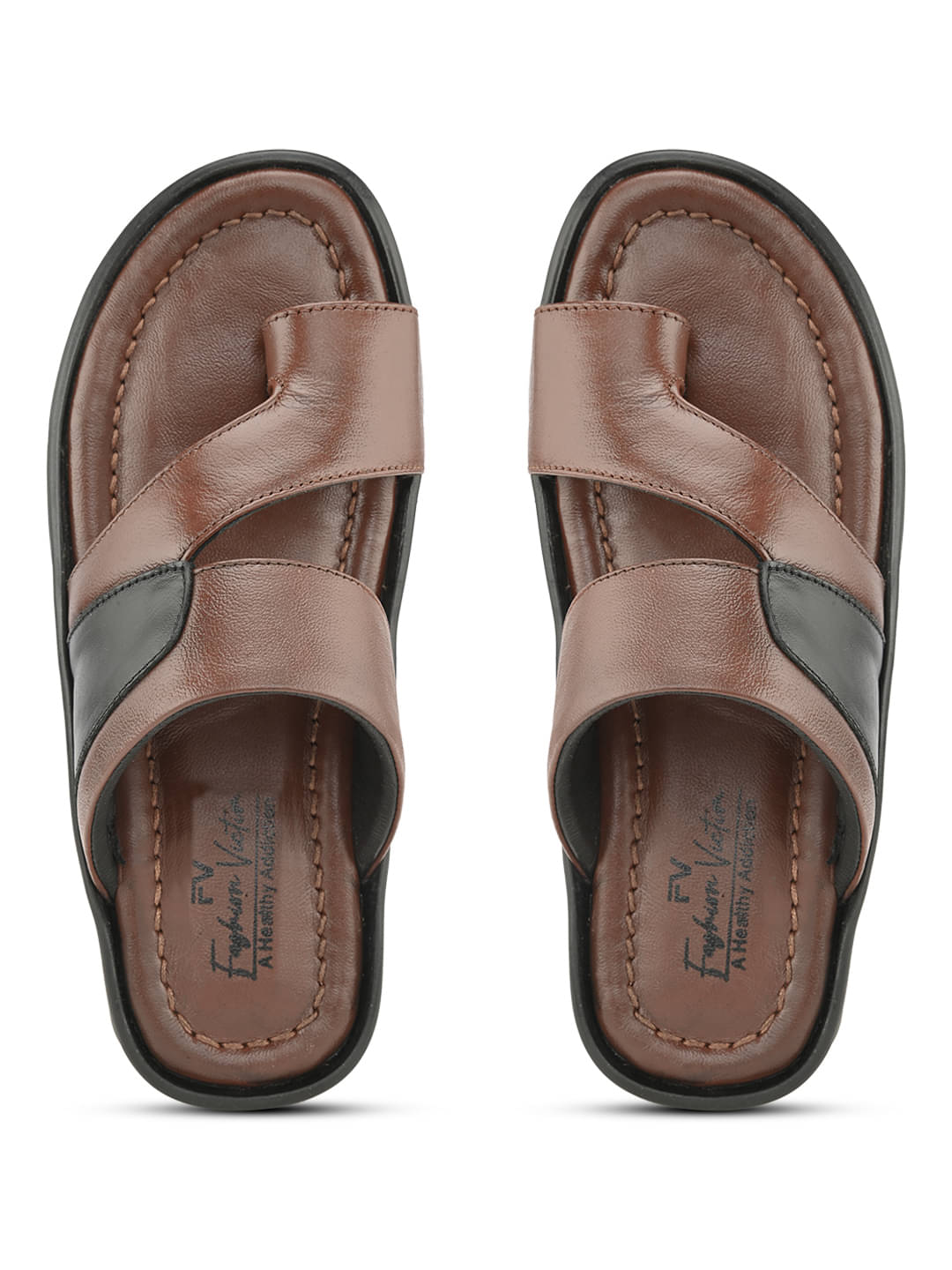     			Fashion Victim - Brown Men's Leather Slipper