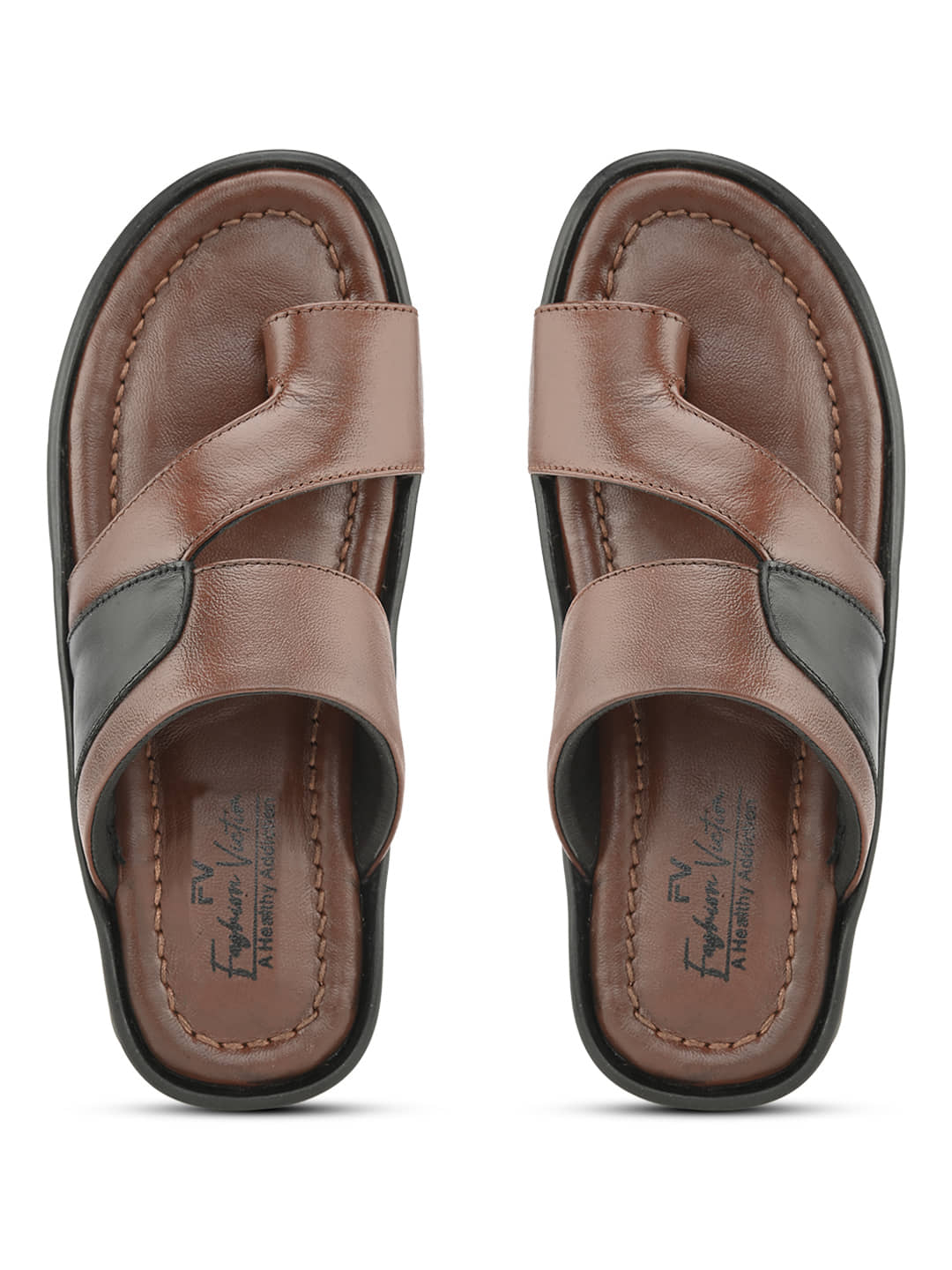 Fashion Victim - Brown Men's Leather Slipper