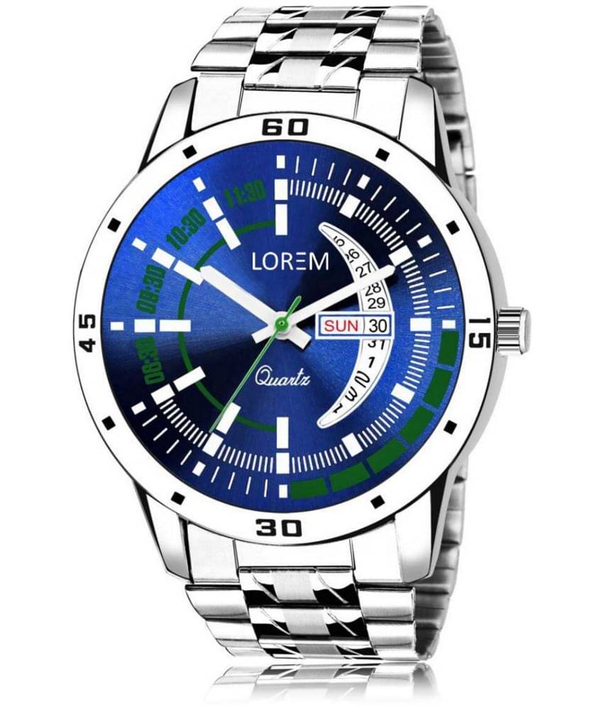     			Lorem - Silver Metal Analog Men's Watch