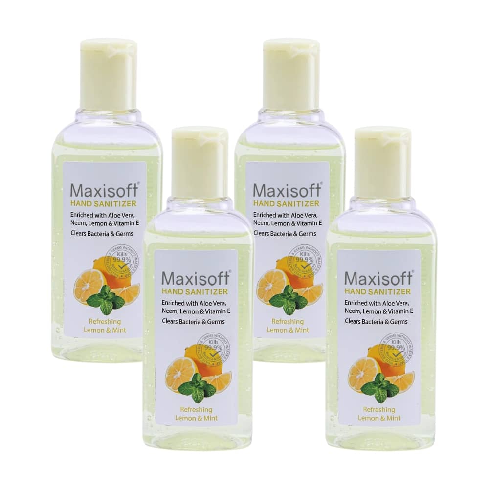 MAXISOFT - Refreshing Hand Sanitizer 100 mL ( Pack of 4 )