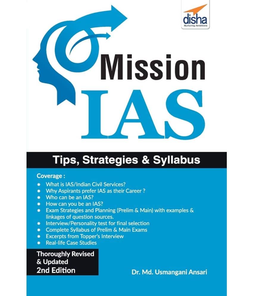 Mission IAS: Prelim/ Main Exam, Trends, How to Prepare, Strategies, Tips & Detailed Syllabus Paperback 2018 by Disha Experts - Stationery | Buy online on ZillyBuy