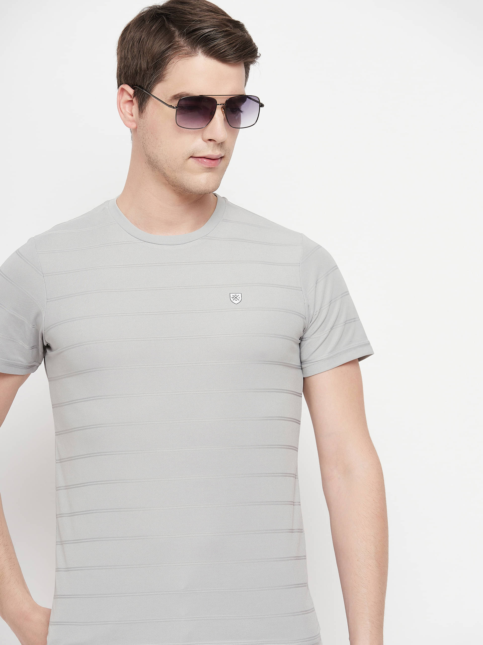    			OGEN Pack of 1 Cotton Blend Regular Fit Men's T-Shirt ( Grey )
