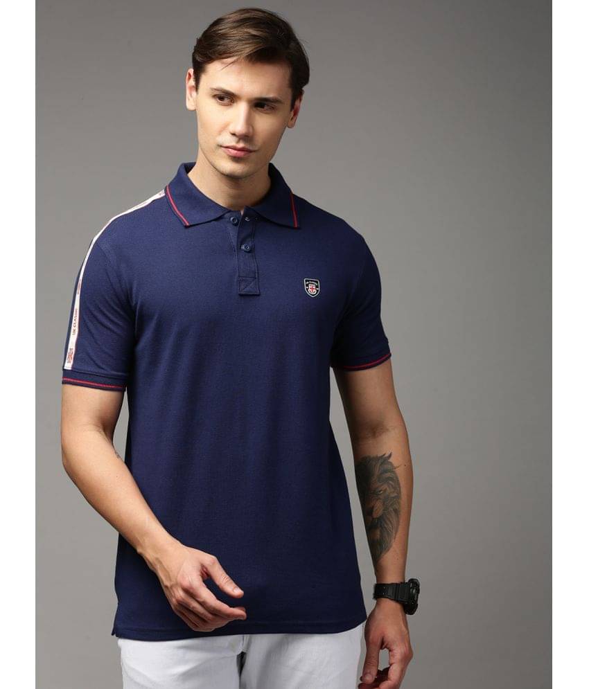     			ONN - Blue Cotton Regular Fit Men's Polo T Shirt ( Pack of 1 )