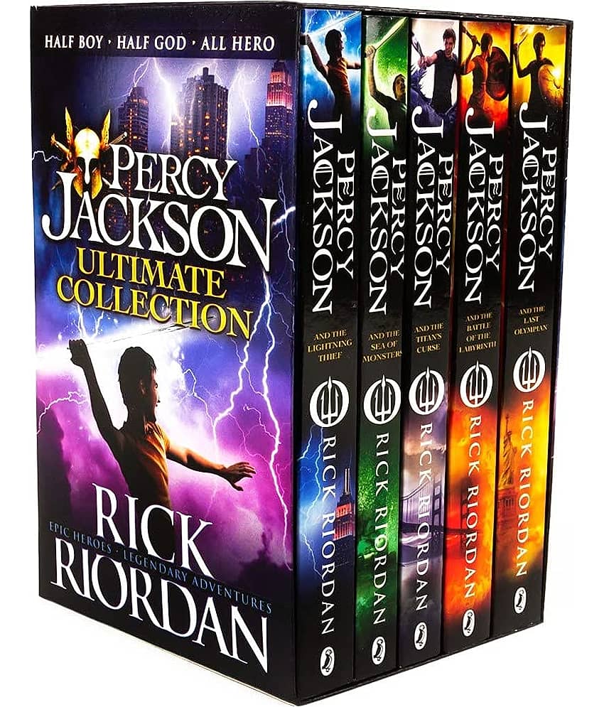 Percy Jackson Complete Collection (5 Book Set) Paperback 2013 by Rick Riordan - Stationery | Buy online on ZillyBuy