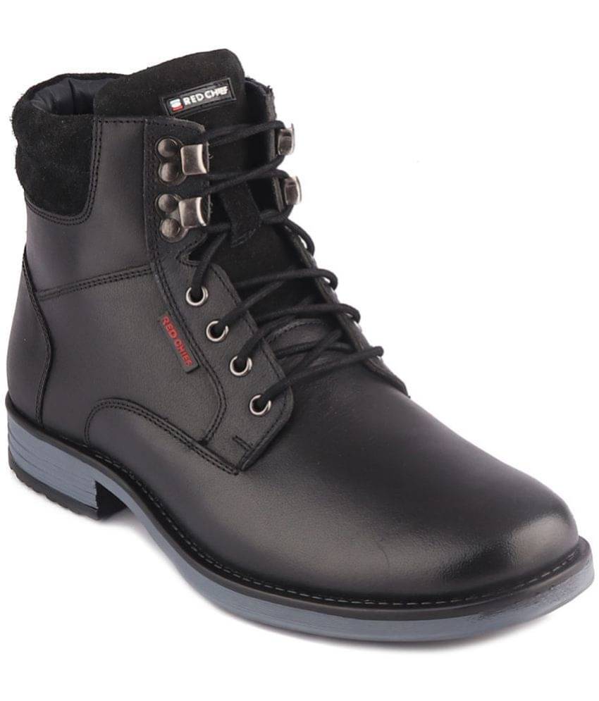     			Red Chief Black Men's Casual Boots