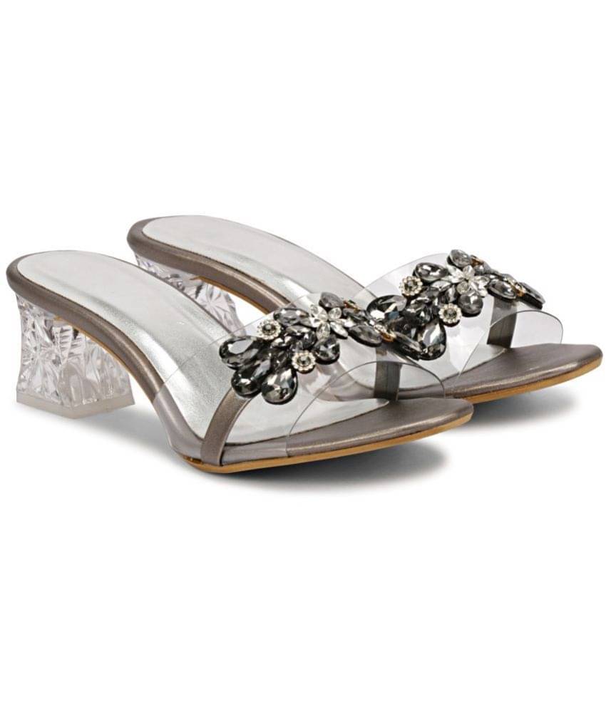     			Saheb - Black Women's Slip On Heels
